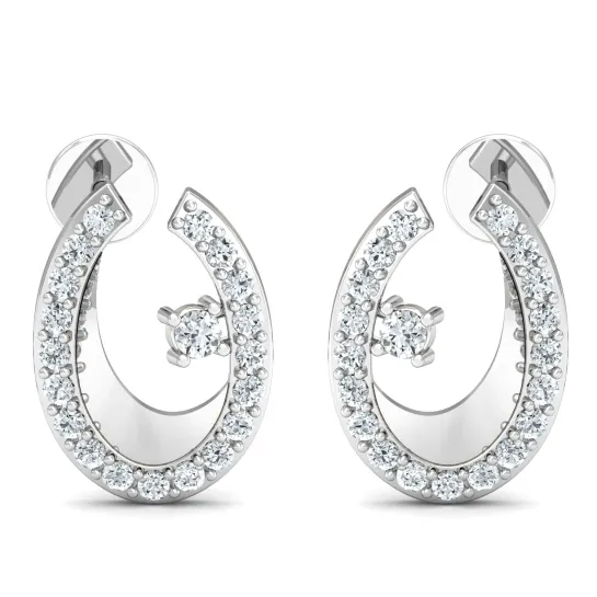 silver stud earring