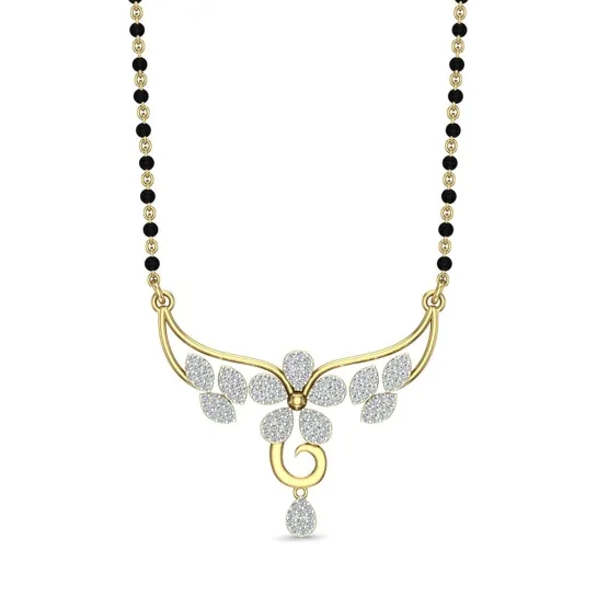 flowers mangalsutra
