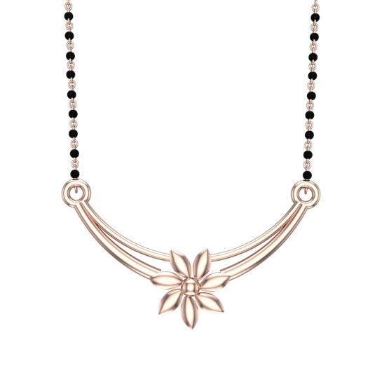 Hemani Yellow Mangalsutra Designs in Gold