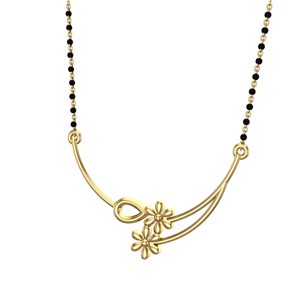 Mihika Yellow Gold Mangalsutra 