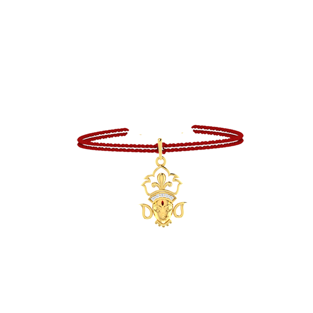 Laxmi Diamond Pendant Rakhi