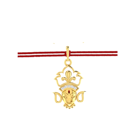 Laxmi Diamond Pendant Rakhi
