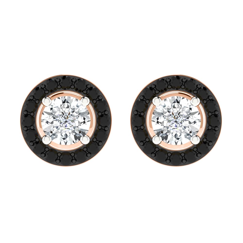 Amelia Black Diamond Earrings Studs