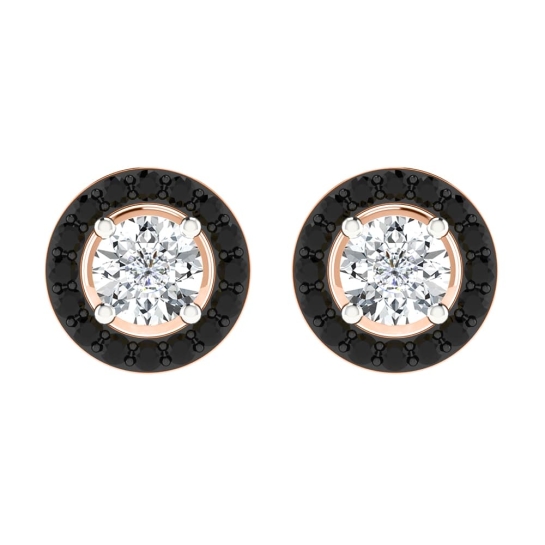 Amelia Black Diamond Earrings Studs