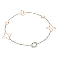 2 Tone Flexible Charm Bracelet 2 Tone Flexible Charm Bracelet