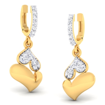 Heart Diamond Earrin&hellip;