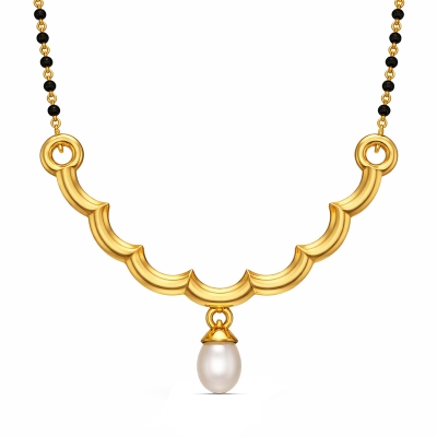 Falguni Yellow Gold Mangalsutra Designs 