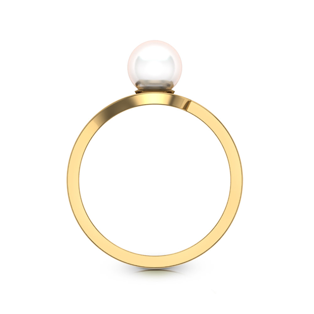 Vasudeva pearl gold ring