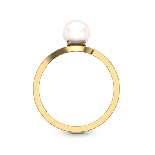 Vasudeva pearl gold ring