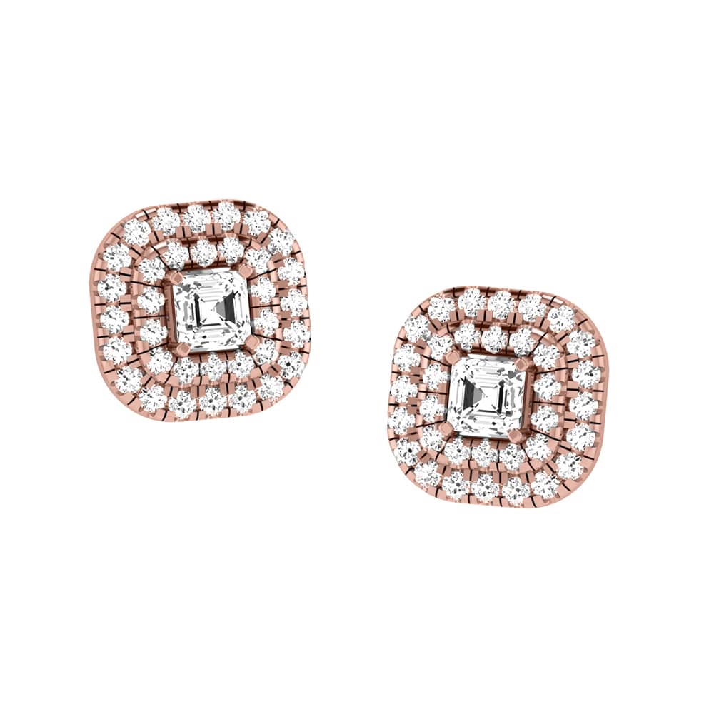 Qasam Gold Stud Earring