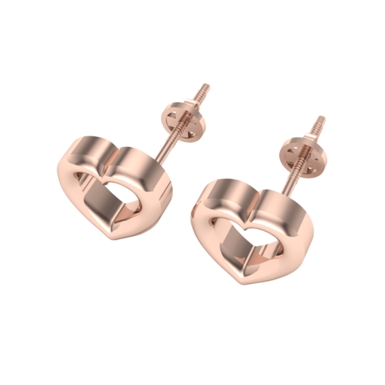 Kanika Gold Stud Earrings Design for daily use 