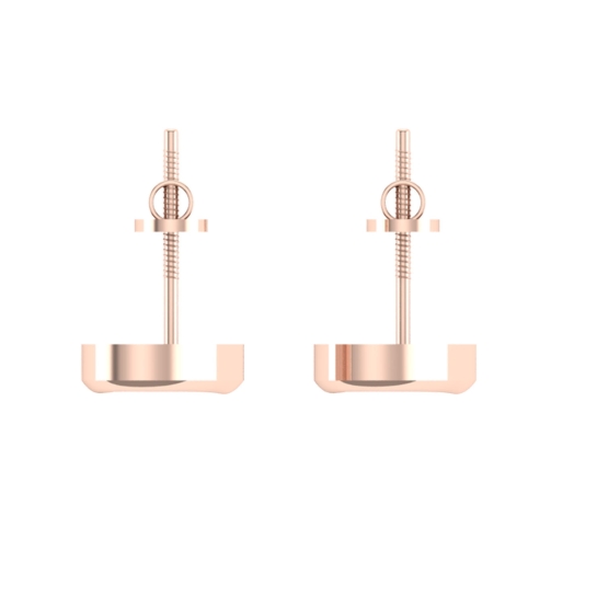 Kanika Gold Stud Earrings Design for daily use 