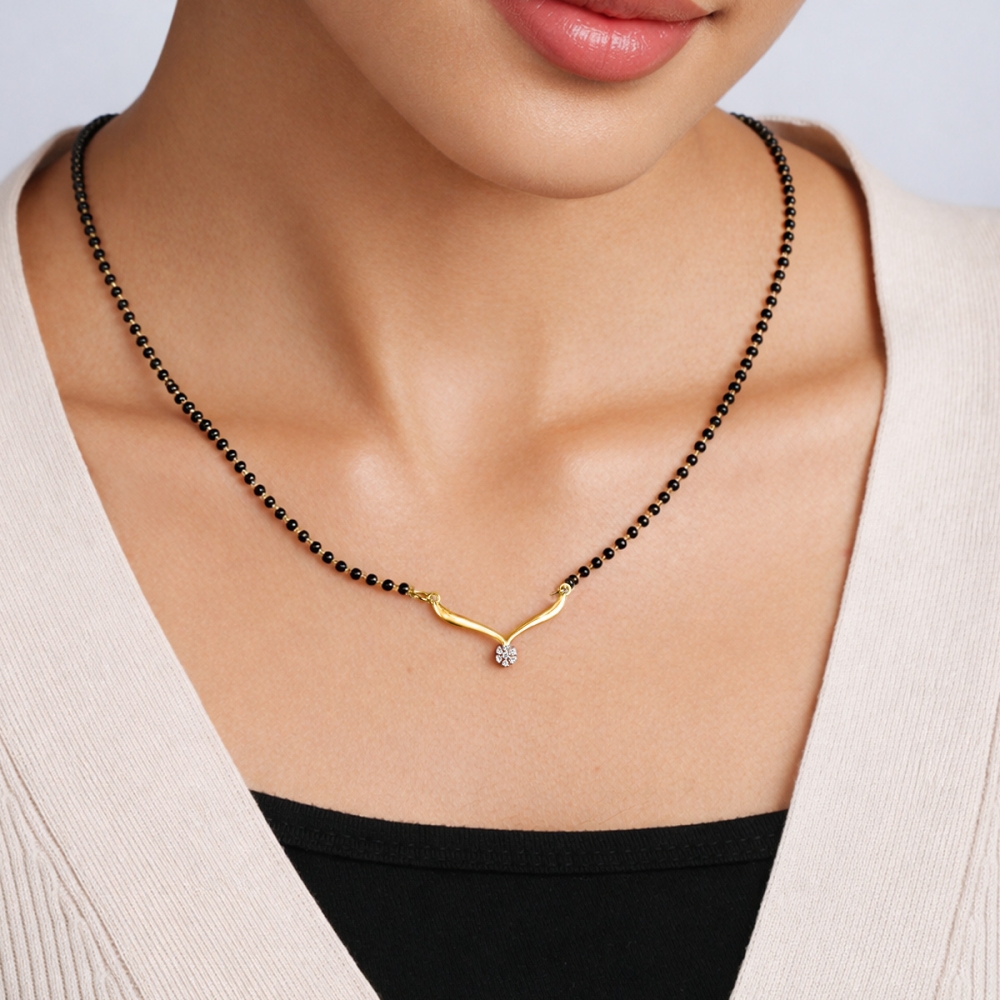 Nida Diamond Mangalsutra 