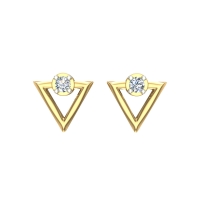 Amara Yellow Gold Stud Earrings Amara Yellow Gold Stud Earrings