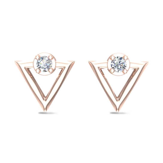 Amara White Gold Stud Earrings