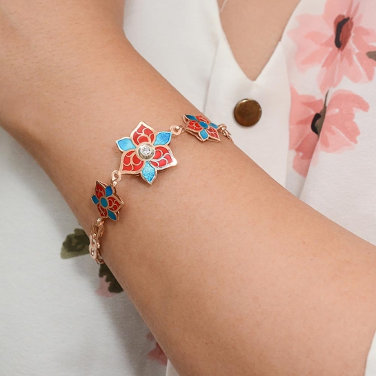 925 Silver 2 Sided Beautiful Charm Bracelet | Silver Bracelet For Women