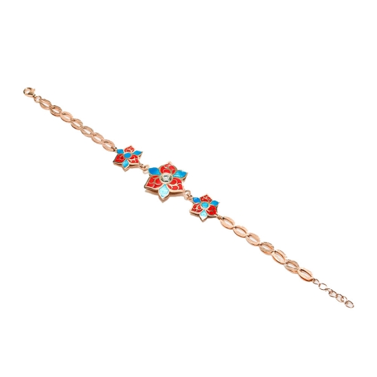 925 Silver 2 Sided Beautiful Charm Bracelet | Silver Bracelet For Women