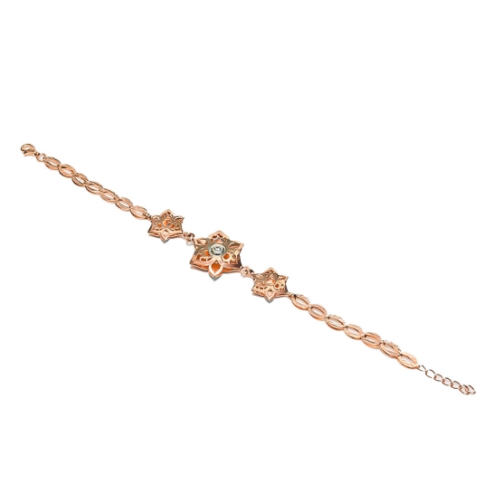 925 Silver 2 Sided Beautiful Charm Bracelet | Silver Bracelet For Women