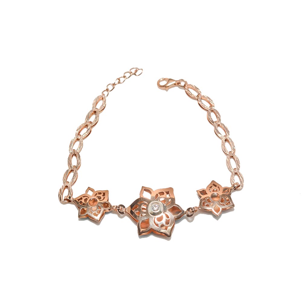 925 Silver 2 Sided Beautiful Charm Bracelet | Silver Bracelet For Women