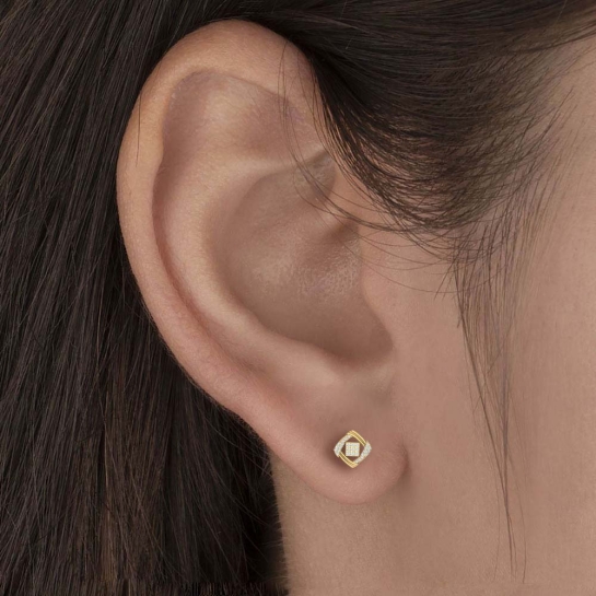 Noah White Diamond Earrings