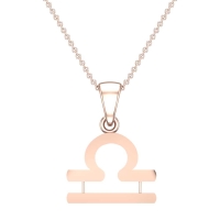 Abby Libra Rose Gold Zodiac Pendant Designs for female