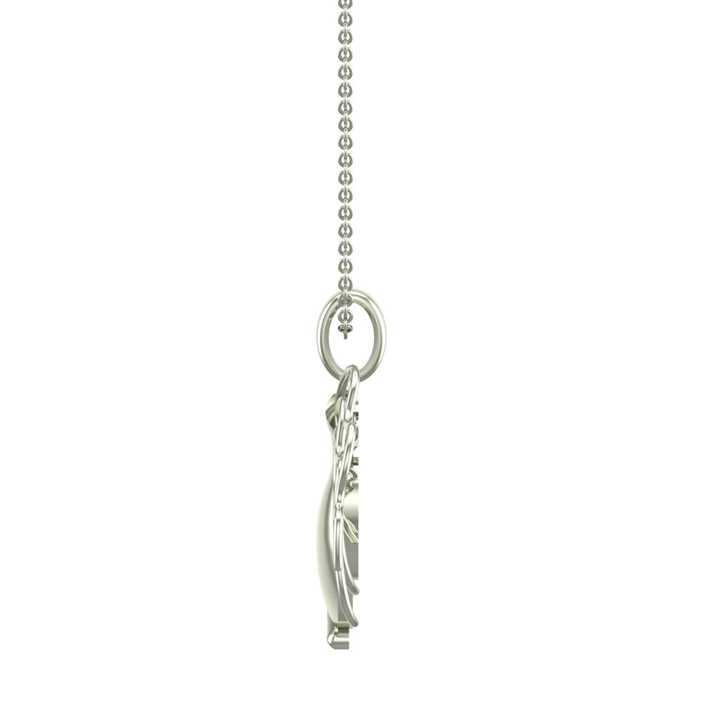 Caleb Aquarius White Gold Zodiac Pendant Designs For Female