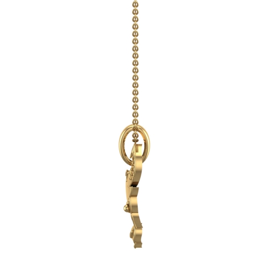 Kyle Taurus Yellow Gold Zodiac Pendant Designs For Female