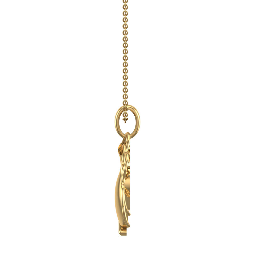 Caleb Aquarius White Gold Zodiac Pendant Designs For Female