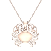 Amy Cancer Rose Gold Zodiac Pendant Designs For Female