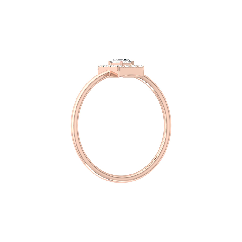 Megha Rose Gold Diamond Ring