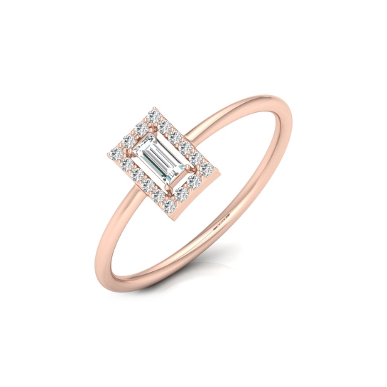 Megha Rose Gold Diamond Ring