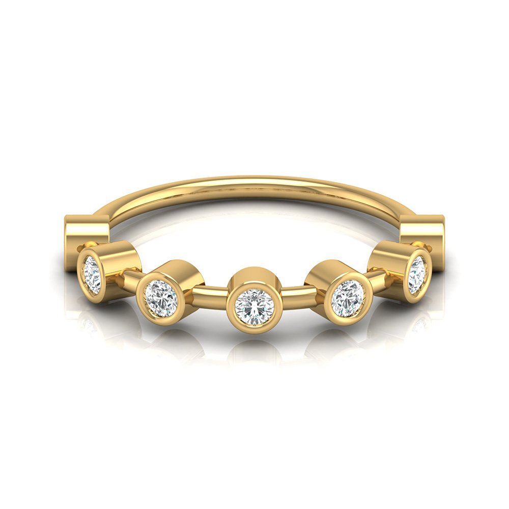 Kajal Rose Gold Diamond Ring