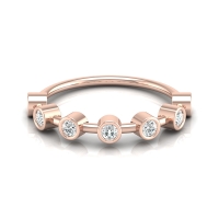 Kajal Rose Gold Diamond Ring