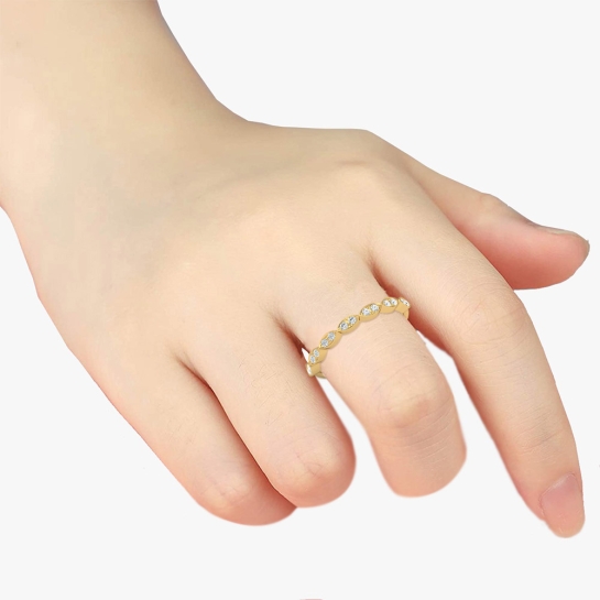 Anushka Rose Gold Diamond Ring