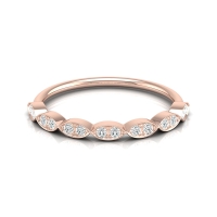 Anushka Rose Gold Diamond Ring