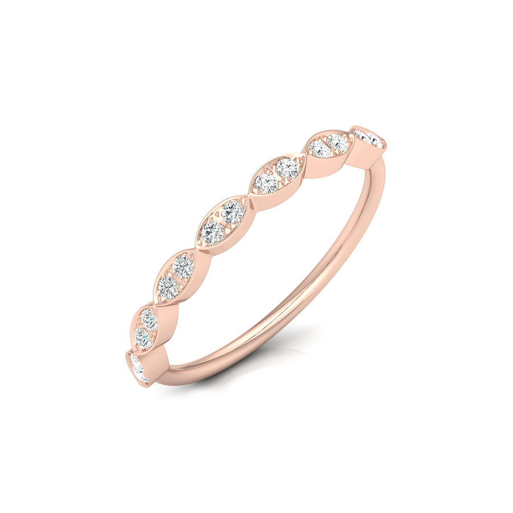 Anushka Rose Gold Diamond Ring