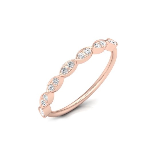 Anushka Rose Gold Diamond Ring