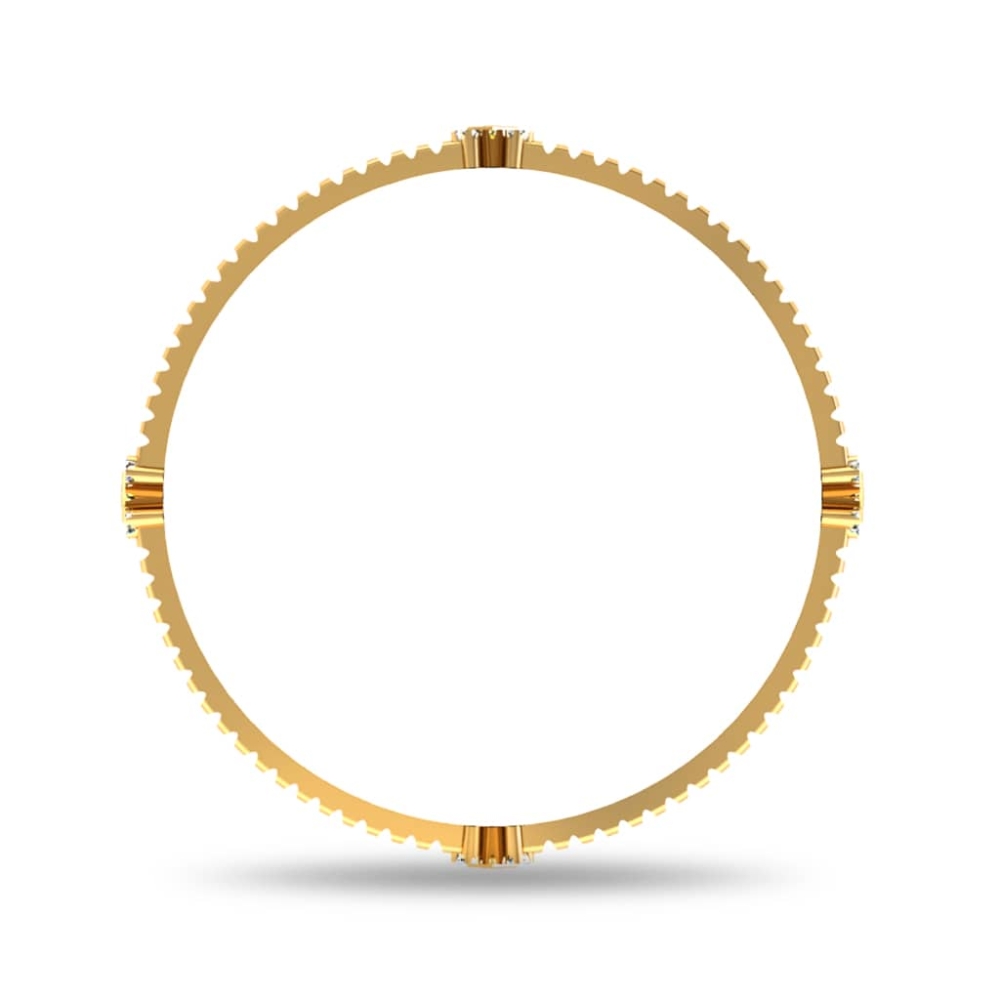 Inaaya Diamond Ruby Bangle