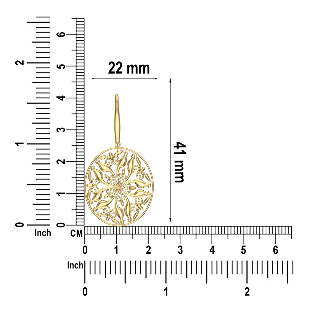 Nayani Gold Drop Earrings