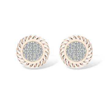 Ami Rose Gold Stud E&hellip;