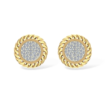 Ami Yellow Gold Stud&hellip;