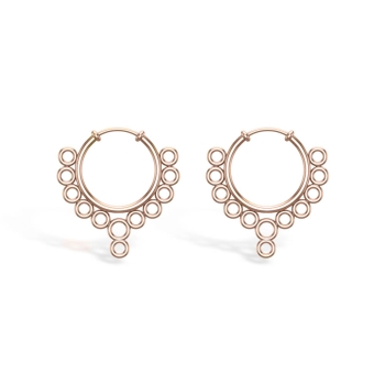 Garnet Rose Gold Hoo&hellip;