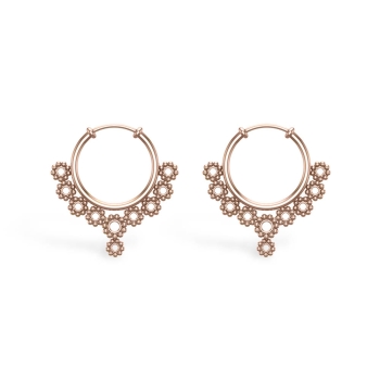 Onyx Rose Gold Hoop &hellip;