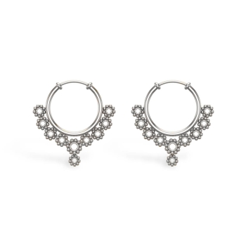Onyx White Gold Hoop&hellip;