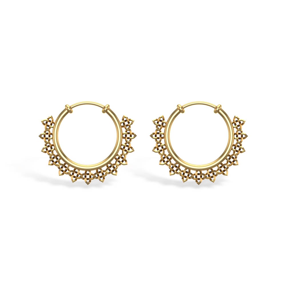 Myka Rose Gold Hoop Earrings