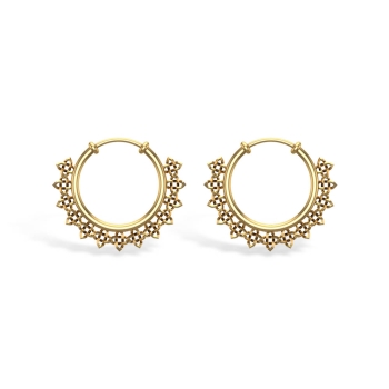 Myka Yellow Gold Hoo&hellip;
