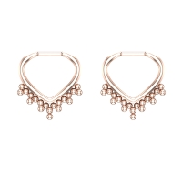 Diva Rose Gold Hoop Earrings Diva Rose Gold Hoop Earrings
