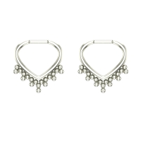 Diva White Gold Hoop Earrings Diva White Gold Hoop Earrings