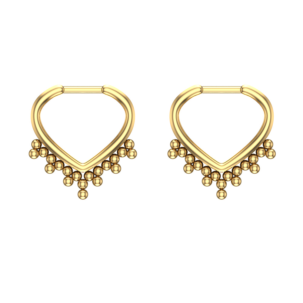 Diva Rose Gold Hoop Earrings