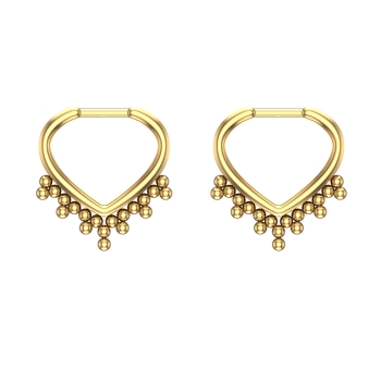 Diva Yellow Gold Hoo&hellip;